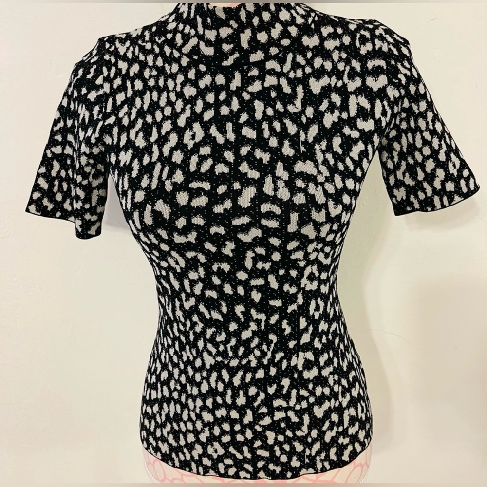 Michael Kors Monochrome Short Sleeve Top